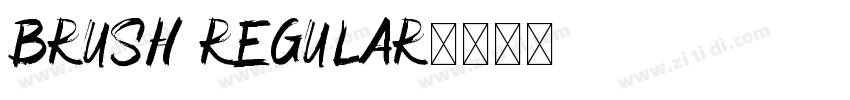 Brush Regular字体转换